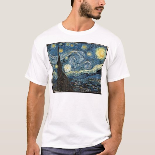 Vangogh Sterrennacht T-Shirt (Voorkant)