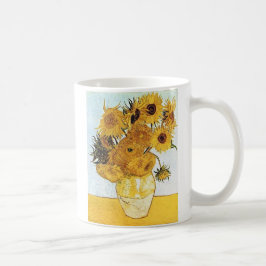 VanGogh The Vase met 12 Sunflower Coffee Cup Koffiemok