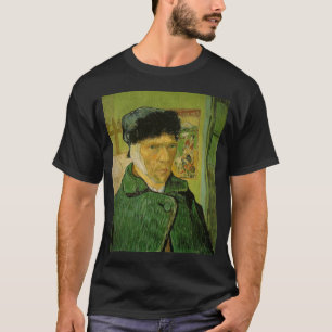 vangogh zelf portret met verbonden oor t-shirt