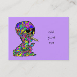 VanGoghs Calavera schedel roken sigaret Visitekaartje