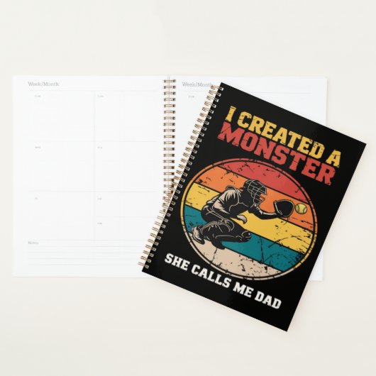 Vangsoftbal vader Vaderdag Planner (Display)
