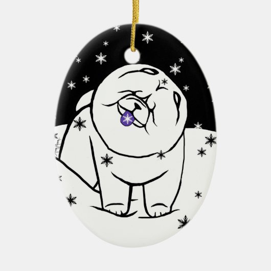 VANGST DE SEIZOEN BEPERKT TOT 150 KERAMISCH ORNAMENT (Voorkant)