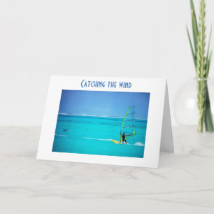 "VANGST DE WIND" BIRTHDAY WIST KAART