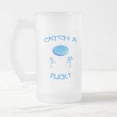 Vangst een fluitje matglas bierpul (Links)