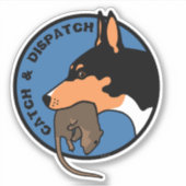 Vangst en verzending van sticker op vliegveld (Voorkant)