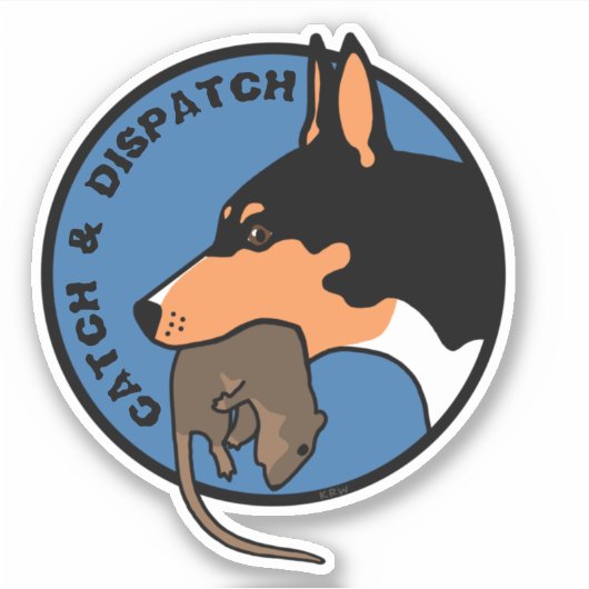 Vangst en verzending van sticker op vliegveld (Voorkant)