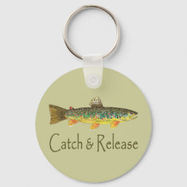 Vangst en vrijgave Gevist Sleutelhanger