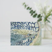 Vangst en vrijgave Vist Design Briefkaart (Staand voorkant)