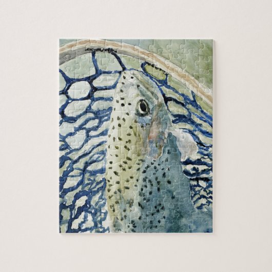 Vangst en vrijgave Vist Design Legpuzzel (Verticaal)