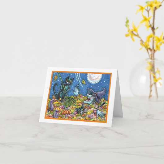 VANGST EN ZWARTE VANGSTEN VERLATEN HALLOOS KAART (Gele Bloem)