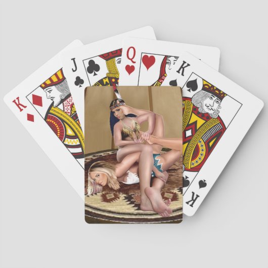 VANGST IN EEN TEEPE POKERKAARTEN (Achterkant)