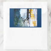 Vangst lucht rechthoekige sticker (Tas)