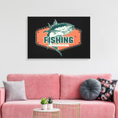 Vangst met de beste | Afdrukken Geviste Canvas (Insitu (Woonkamer))