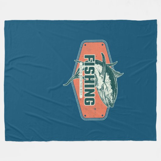 Vangst met de beste | VISSEN | Fleece Deken (Voorkant (Horizontaal))