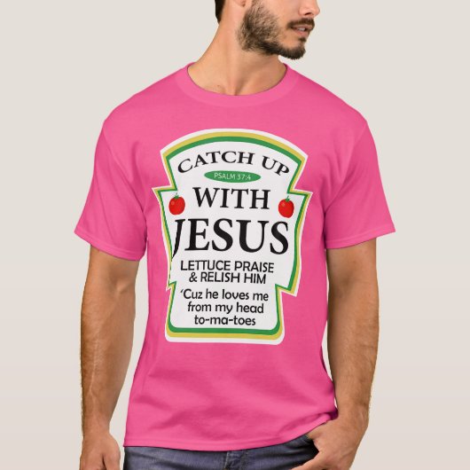 Vangst met Jezus Christelijke Gift T-shirt (Voorkant)