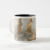 Vangst van de Argus op 14 augustus 1813 uit 'The Tweekleurige Koffiemok (Voorkant links)