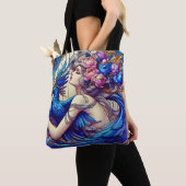 Vangst van de Blauwe Feniks Tote Bag (Dichtbij)