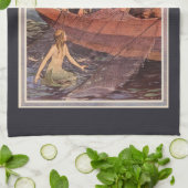 vangst van de Dag Keukenhanddoek (Gevouwen)