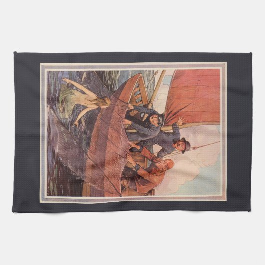  vangst van de Dag Keukenhanddoek (Horizontaal)