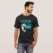 Vangst van de dag liefde Vist papa T-shirt (Voorkant volledig)