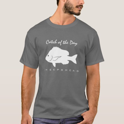 Vangst van de dag - Sheepshead T-Shirt (Voorkant)