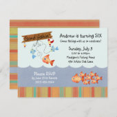 Vangst van de daguitnodigingen kaart (Voorkant / Achterkant)