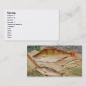 Vangst van grove vis (olie op het paneel) visitekaartje (Voorkant / Achterkant)