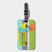  vangst van het Bagagelabel van de schoolbus (Voorkant verticaal)