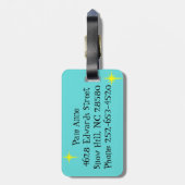  vangst van het Bagagelabel van de schoolbus (Achterkant verticaal)