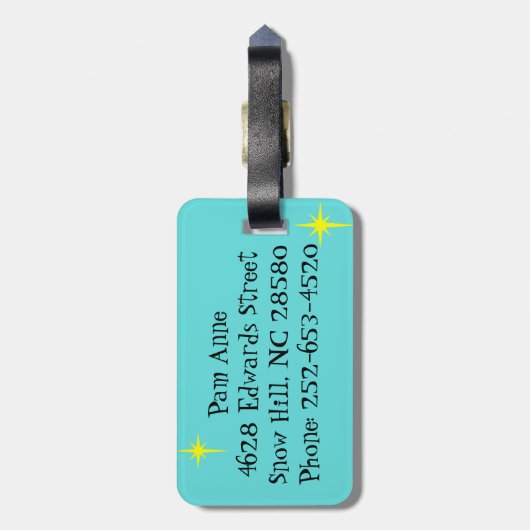  vangst van het Bagagelabel van de schoolbus (Achterkant verticaal)