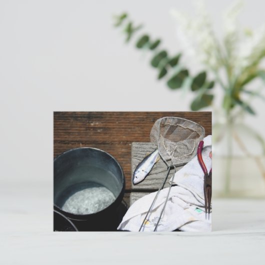 Vangst van vissers briefkaart (Staand voorkant)