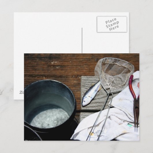 Vangst van vissers briefkaart (Voorkant / Achterkant)