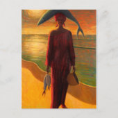 Vangst voor de avond briefkaart (Voorkant)