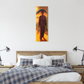 Vangst voor de avond canvas afdruk (Insitu (Slaapkamer))