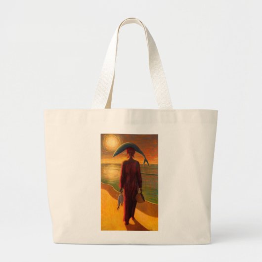 Vangst voor de avond grote tote bag (Voorkant)