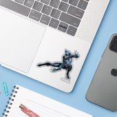 Vangstaankerforel Sticker (Laptop met iPhone)