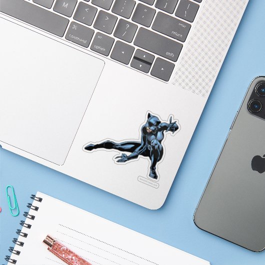 Vangstaankerforel Sticker (Laptop met iPhone)