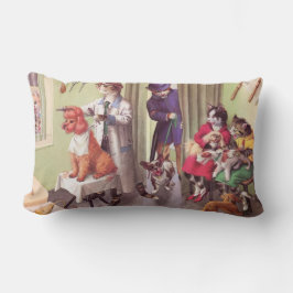 VANGSTEN: Bulldog bij de     BarbersCushion Pillow Kussen