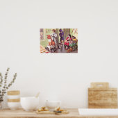 VANGSTEN: Bulldog op het Barbers Poster Art (Keuken)