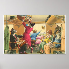 VANGSTEN: catastrofe op de trein - Poster kunst