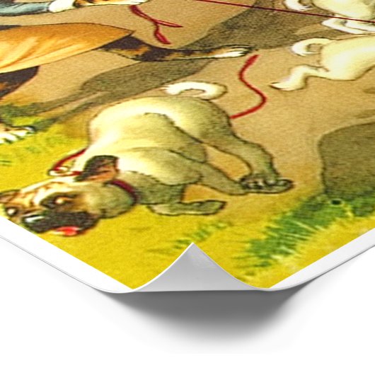 VANGSTEN: een Poster met een wildscooter (Hoek)