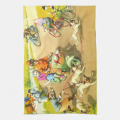 VANGSTEN: Een Wilde Scooter Ride - Thea Towel Theedoek (Verticaal)