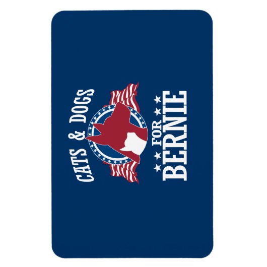 VANGSTEN EN HONDEN VOOR BERNIE SANDERS MAGNEET (Verticaal)