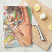 VANGSTEN: Gekke maaltijden - theehanddoek Theedoek (Quarter Fold)