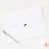 VANGSTEN GEMAKKELIJK AFGESCHEIDEN STER STICKER (Envelop)