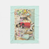 VANGSTEN: Kaart die Chaos koopt - Vleekbank Fleece Deken (Voorkant)