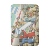 VANGSTEN: Katten' Bon Voyage - Bath Mat (Voorkant Verticaal)