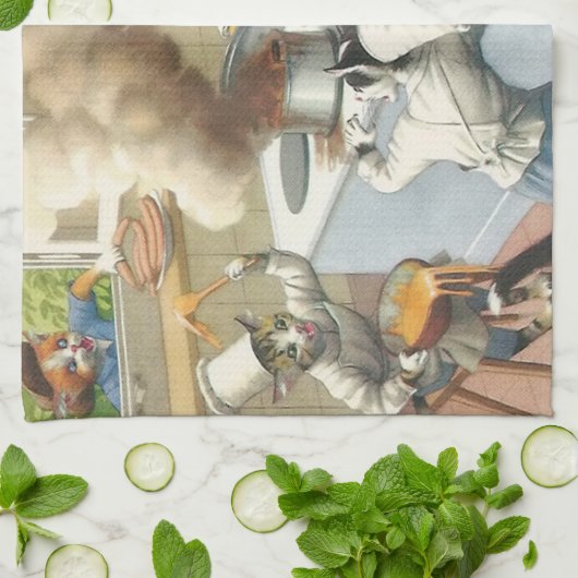 VANGSTEN: Keukencatastrophe - Tea Towel Theedoek (Gevouwen)