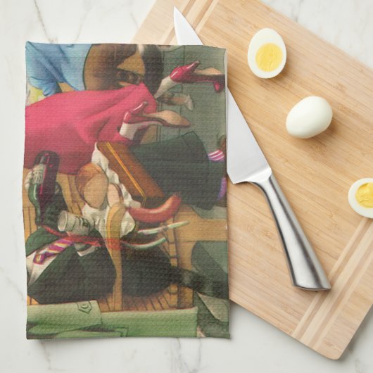 VANGSTEN: Ramp op de trein - Theedoek (Quarter Fold)