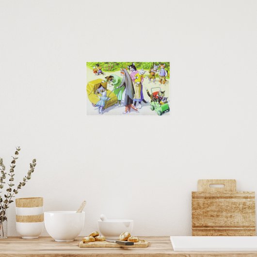 VANGSTEN: Twee keer het probleemloze Poster kunsts (Keuken)